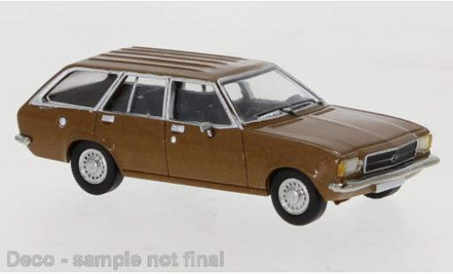 Opel Rekord 1/87 PCX87 D Caravan metallise marroneee 1972 modellino in miniatura