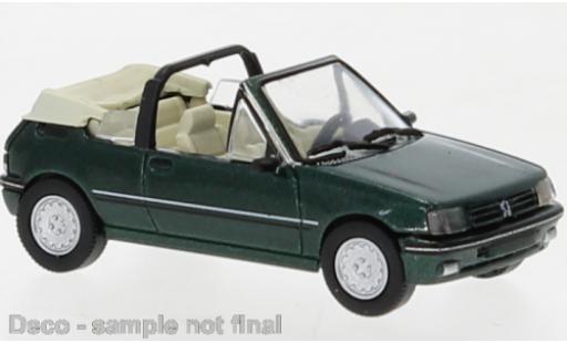Peugeot 205 1/87 PCX87 cabriolet metallise verde foncé 1986 modellino in miniatura