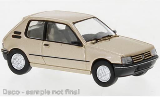Peugeot 205 1/87 PCX87 metallise beige 1984 modellino in miniatura