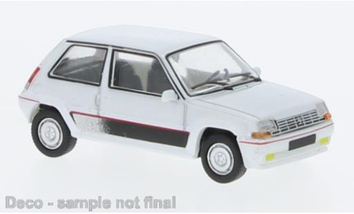 Renault 5 1/87 PCX87 GT Turbo metallise bianco 198 modellino in miniatura