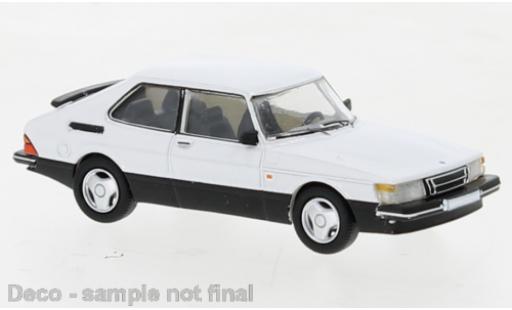 Saab 900 1/87 PCX87 Turbo bianco 1986 modellino in miniatura