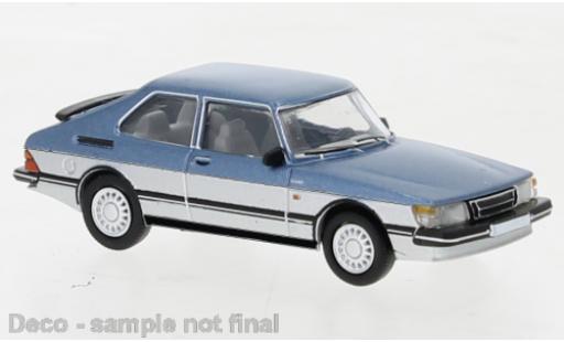 Saab 900 1/87 PCX87 Turbo metallise blu/grigio 1986 modellino in miniatura