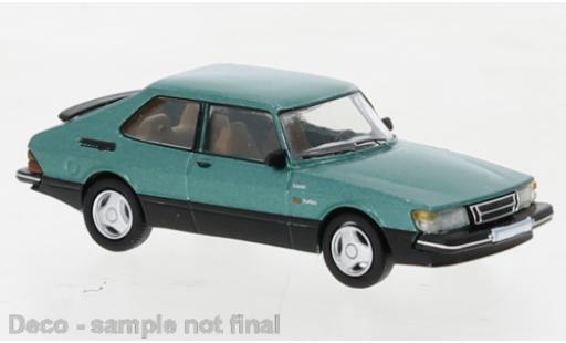 Saab 900 1/87 PCX87 Turbo metallise verde 1986 modellino in miniatura