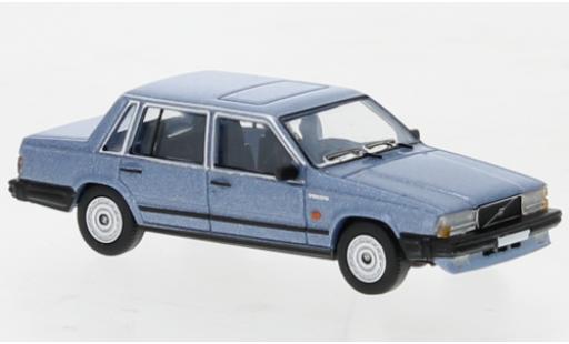 Volvo 740 1/87 PCX87 metallise blu clair 1984 modellino in miniatura