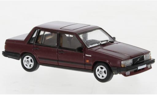 Volvo 740 1/87 PCX87 metallise rosso foncé 1984 modellino in miniatura