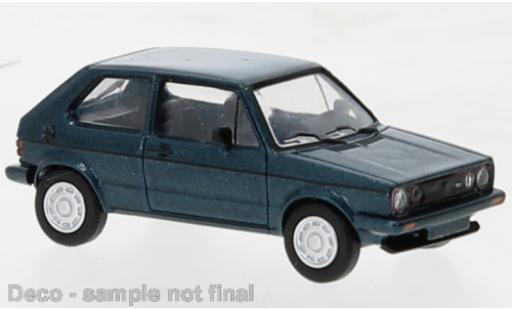 Volkswagen Golf 1/87 PCX87 I GTI Pirelli metallise verde foncé 1980 modellino in miniatura
