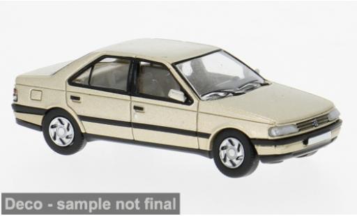 Peugeot 405 1/87 PCX87 beige 1987 1:87 modellino in miniatura