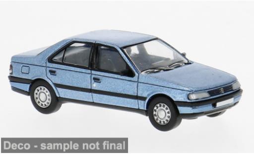 Peugeot 405 1/87 PCX87 blau 1987 1:87 modellino in miniatura