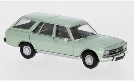 Peugeot 504 1/87 PCX87 Break metallico verde 1978 modellino in miniatura
