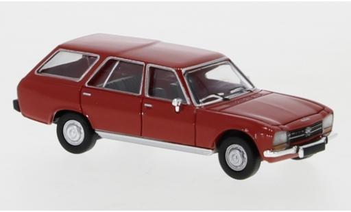 Peugeot 504 1/87 PCX87 Break rosso 1978 modellino in miniatura