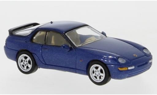 Porsche 968 1/87 PCX87 metallico blu 1991 modellino in miniatura