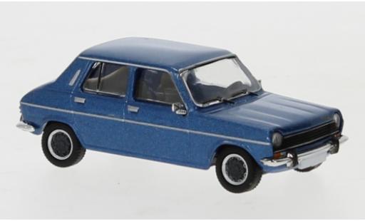 Simca 1100 1/87 PCX87 metallico blu 1975 modellino in miniatura