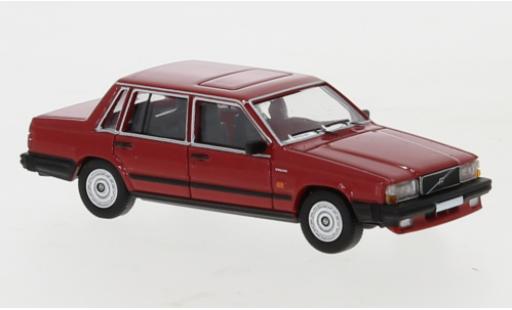 Volvo 740 1/87 PCX87 rosso 1984 modellino in miniatura