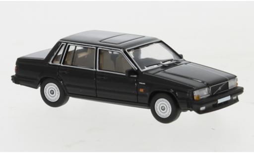 Volvo 740 1/87 PCX87 nero 1984 modellino in miniatura