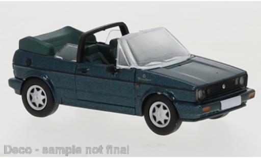Volkswagen Golf 1/87 PCX87 I Cabriolet metallico verde 1991 Etienne Aigner modellino in miniatura