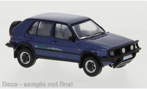 Volkswagen Golf 1/87 PCX87 II Country metallico blu 1990 modellino in miniatura