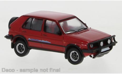 Volkswagen Golf 1/87 PCX87 II Country rosso 1990 modellino in miniatura