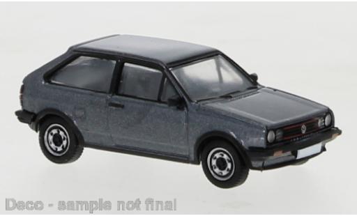 Volkswagen Polo 1/87 PCX87 II Coupe metallico grigio 1985 modellino in miniatura