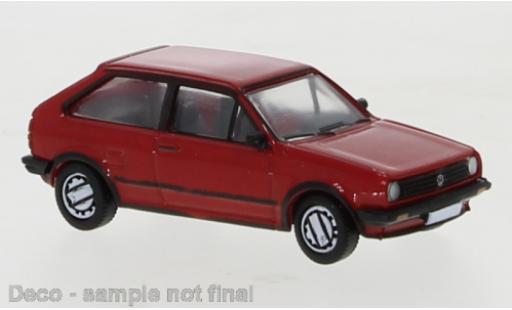 Volkswagen Polo 1/87 PCX87 II Coupe rosso 1985 modellino in miniatura