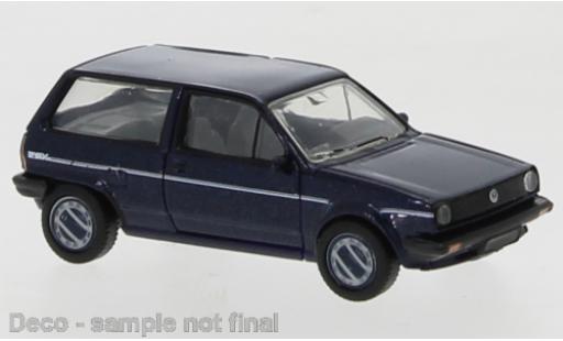 Volkswagen Polo 1/87 PCX87 II Fox blu/Dekor 1985 modellino in miniatura