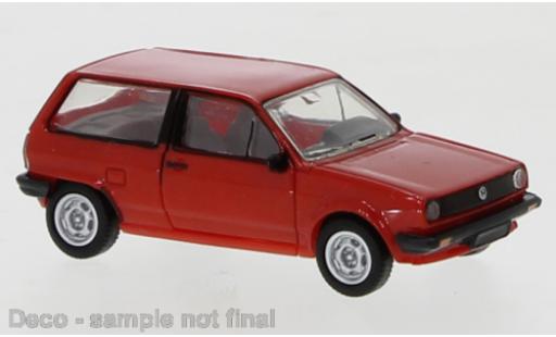Volkswagen Polo 1/87 PCX87 II rosso 1985 modellino in miniatura