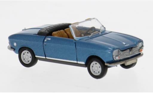 Modellini auto Peugeot 204 Cabriolet Cabrio blu 1967 1/87 Brekina