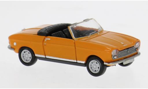 Modellini auto Peugeot 204 Cabriolet Cabrio orange 1967 1/87 Brekina
