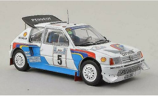 Peugeot 205 Turbo 16 1/43 IXO 16V Evo2 No.5 Rally Akropolis 1986 /J.Piironen modellini auto