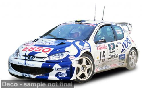 Peugeot 206 1/18 Sun Star WRC Rally San Remo 1999 #15 G.Panizzi/H.Panizzi 1:18
