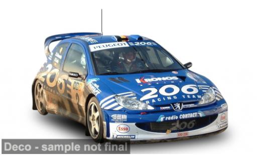Peugeot 206 1/18 Sun Star WRC Rallye du Condroz 2003 #2 F.Loix/S.Smeets 1:18