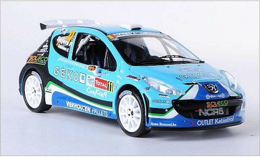Peugeot 207 S2000 1/43 IXO No.11 New Caen Rally Sport Rally Ypern 2010 /C.Cokelaere modellini auto