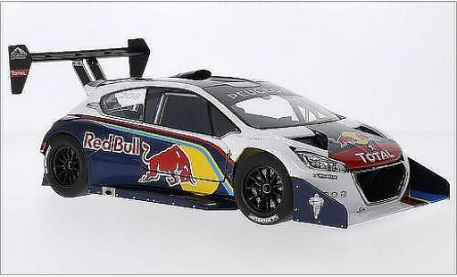 Peugeot 208 T16 1/18 Autoart Red Bull / Total International Hill Climb Pikes Peak 2013 modellini auto