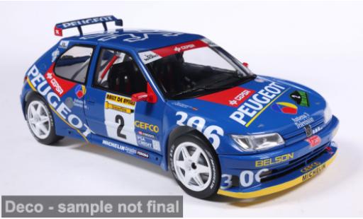 Peugeot 306 1/18 Solido Maxi blau 1:18 modellino in miniatura