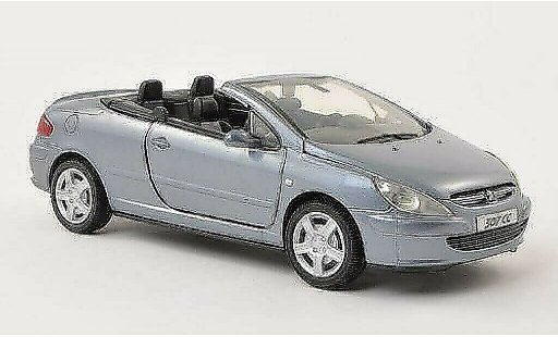 Peugeot 307 CC 1/24 Motormax grigio-blu modellini auto