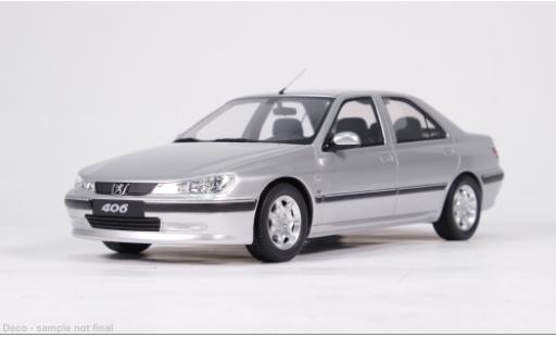 Modellini auto Peugeot 406 Base 3.0 V6 24V argento 2000 1/18 Ottomobile