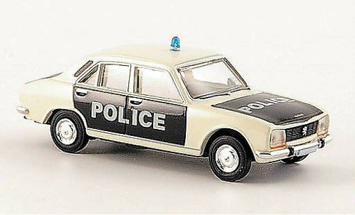 Peugeot 504 Berline 1/87 Brekina Berlina Police Polizia-Berlina modellini auto