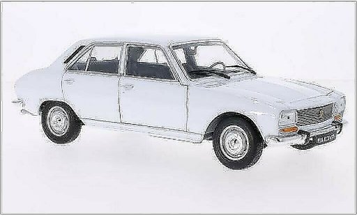 Peugeot 504 Berline 1/18 Welly Berlina bianco 1975 modellini auto
