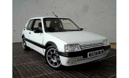 Peugeot 205 GTI 1/18 Solido bianco jantes pts modellini auto