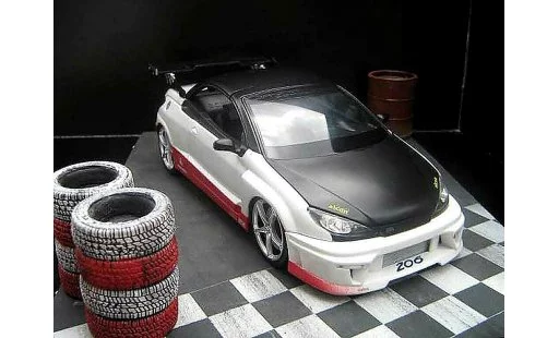 Peugeot 206 CC 1/18 Norev parotech racing modellini auto