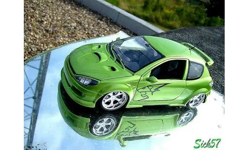 Peugeot 206 RC 1/18 Norev esquiss auto kiwi modellini auto