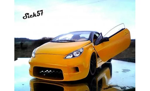 Peugeot 307 CC 1/18 Solido show car giallo modellini auto