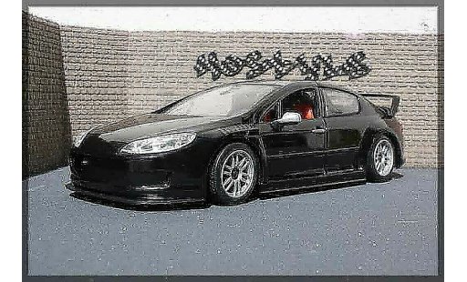 Peugeot 407 Silhouette 1/18 Motormax plain body noir modellini auto