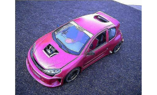 Peugeot 206 WRC 1/18 Solido kit large tuning modellini auto