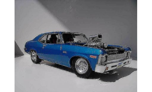 Chevrolet Nova tuning 1/18 GMP 1972 drag modellini auto