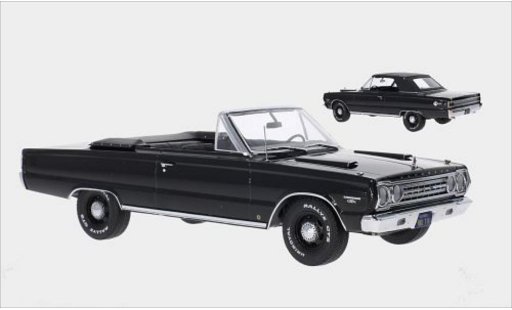 Plymouth Belvedere GTX Convertible 1/18 Greenlight Convertibile nero 1967 modellini auto
