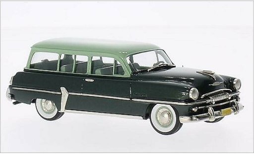 Plymouth Belvedere Suburban 1/43 Brooklin metallicoo verde/verde 1954 modellini auto