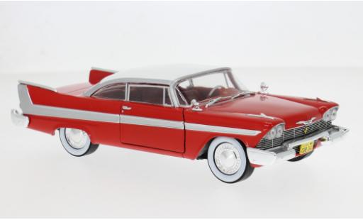 Plymouth Fury 1/24 Greenlight rot/weiss 1958 1:24 modellino in miniatura