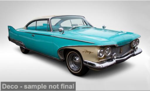 Plymouth Fury 1/18 Sun Star t&Atilde;&frac14;rkis/weiss 1960 1:18 modellini auto