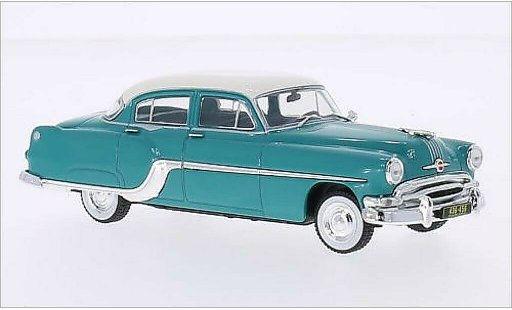 Pontiac Chieftain Base 1/43 WhiteBox turchese/bianco 1954 modellini auto