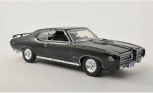Pontiac GTO 1969 1/18 Motormax nero modellini auto